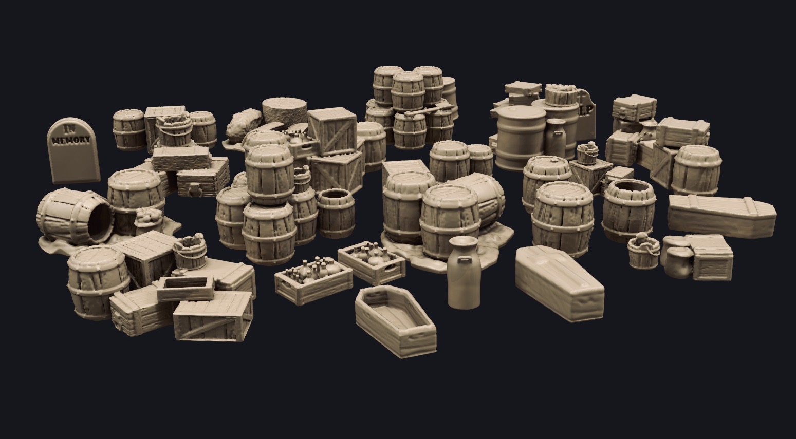 Old West crates and cover