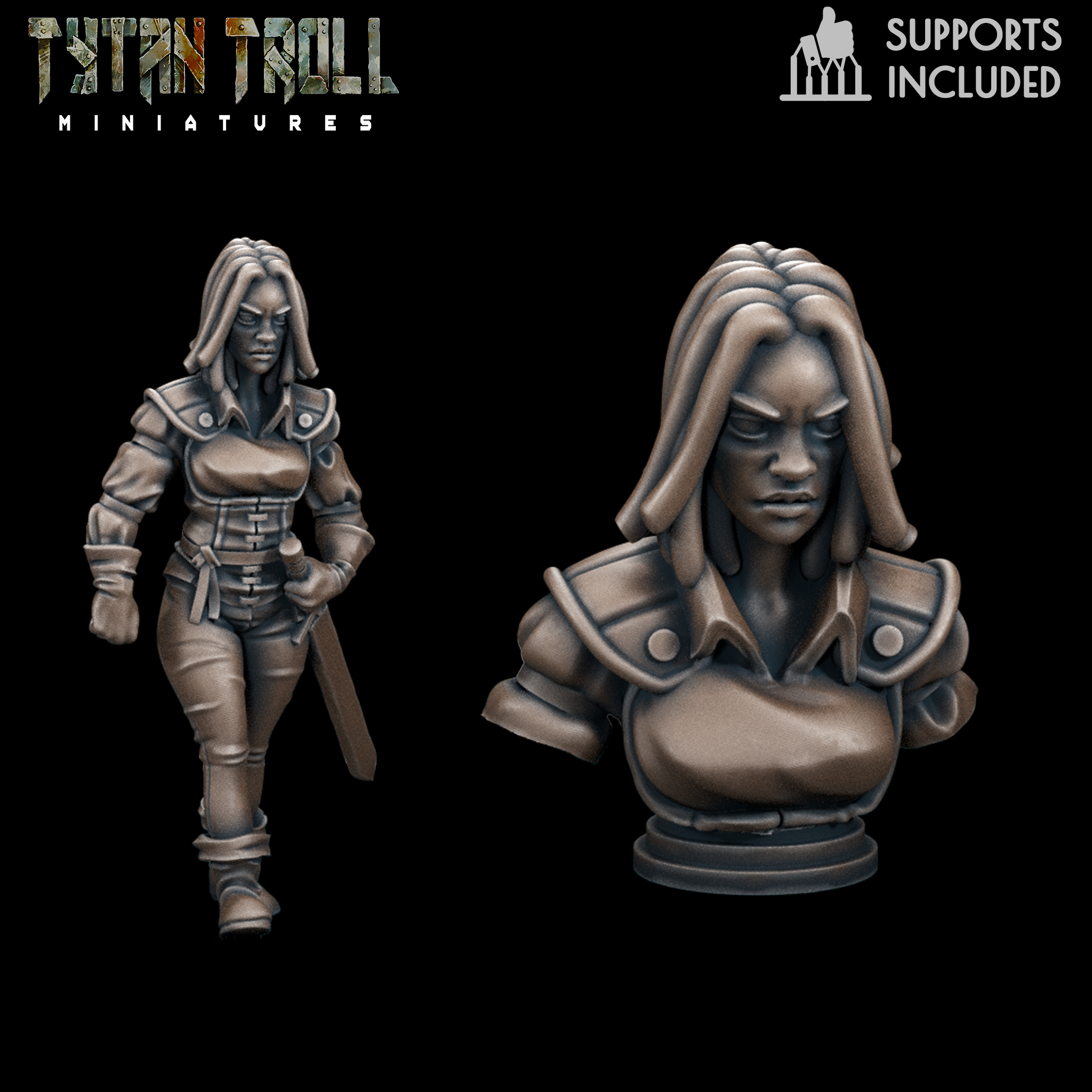 Curse of Strahd - Zuleika Toranescu Mini Bust Combo [Pre-Supported]
