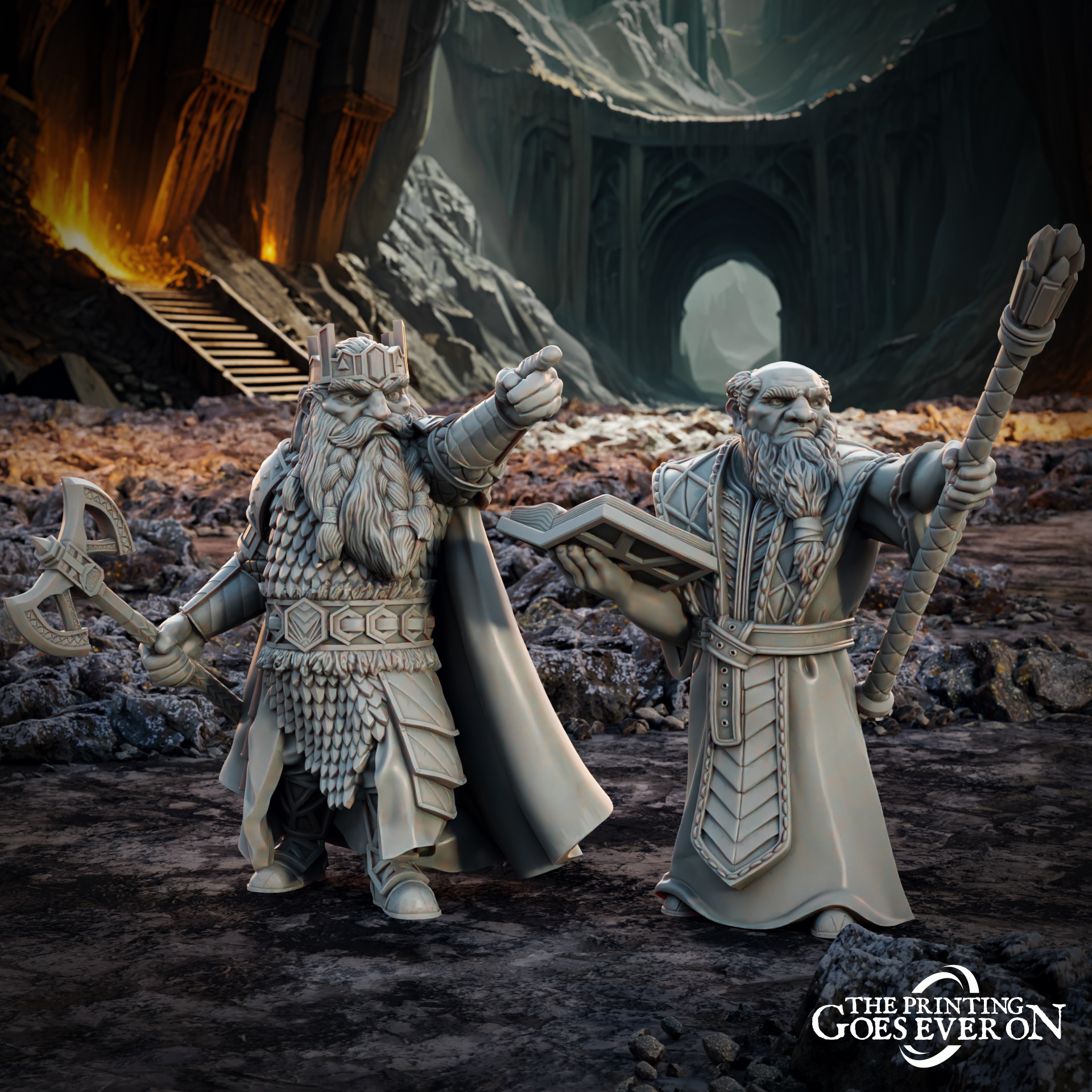 Barvin - King of Maznar and Fjalar Stoneshard - Presupported