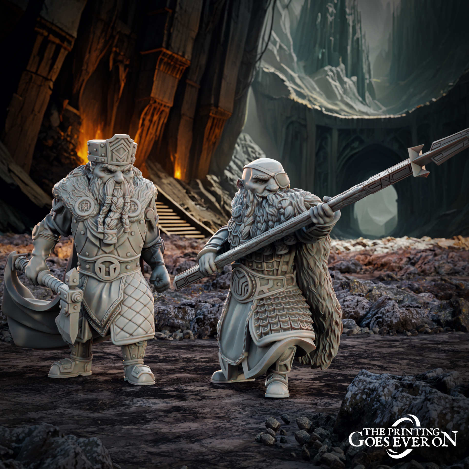 King Dunnir and Mavir the Warden - Presupported