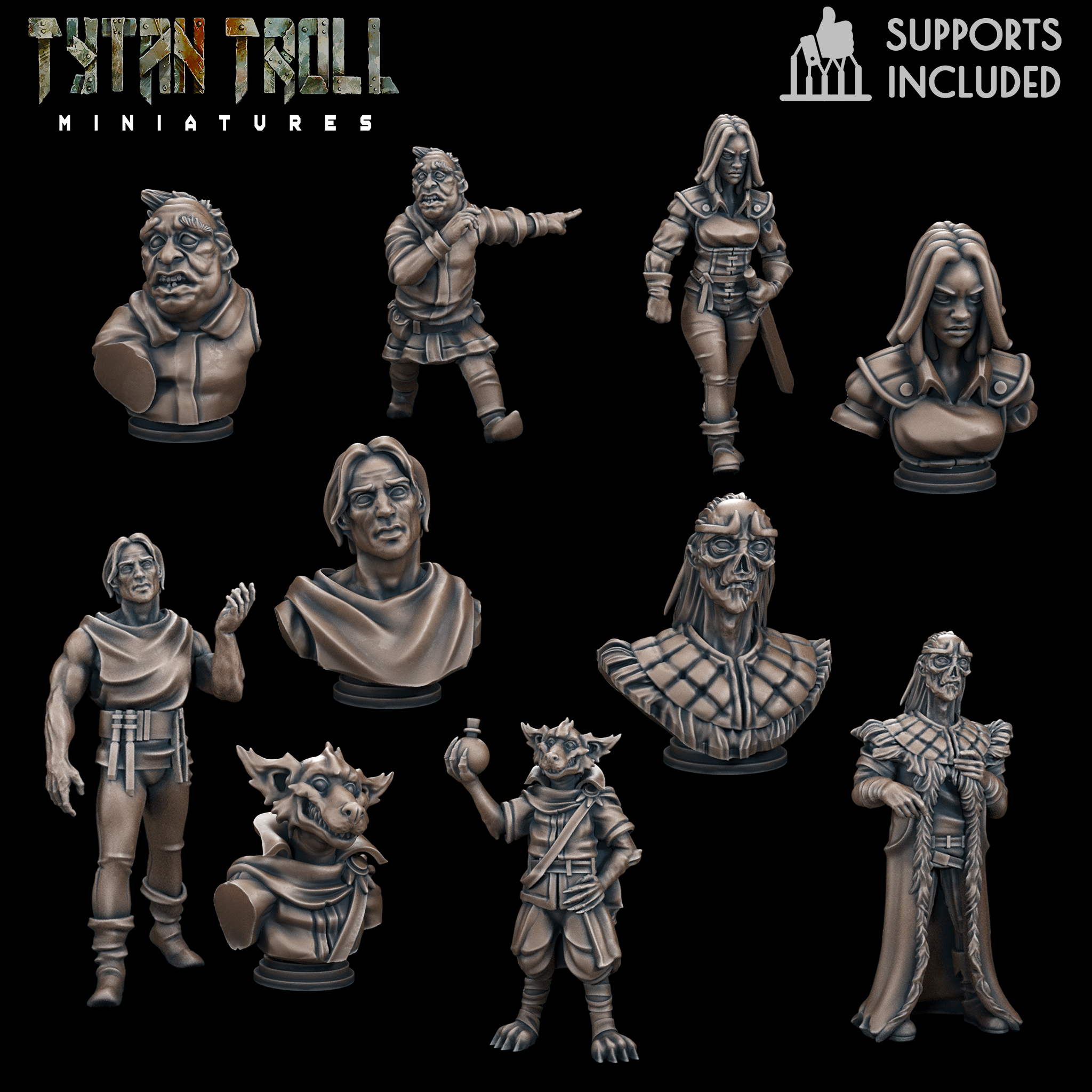 Curse of Strahd - Mini Bust Pack 13 [Pre-Supported]