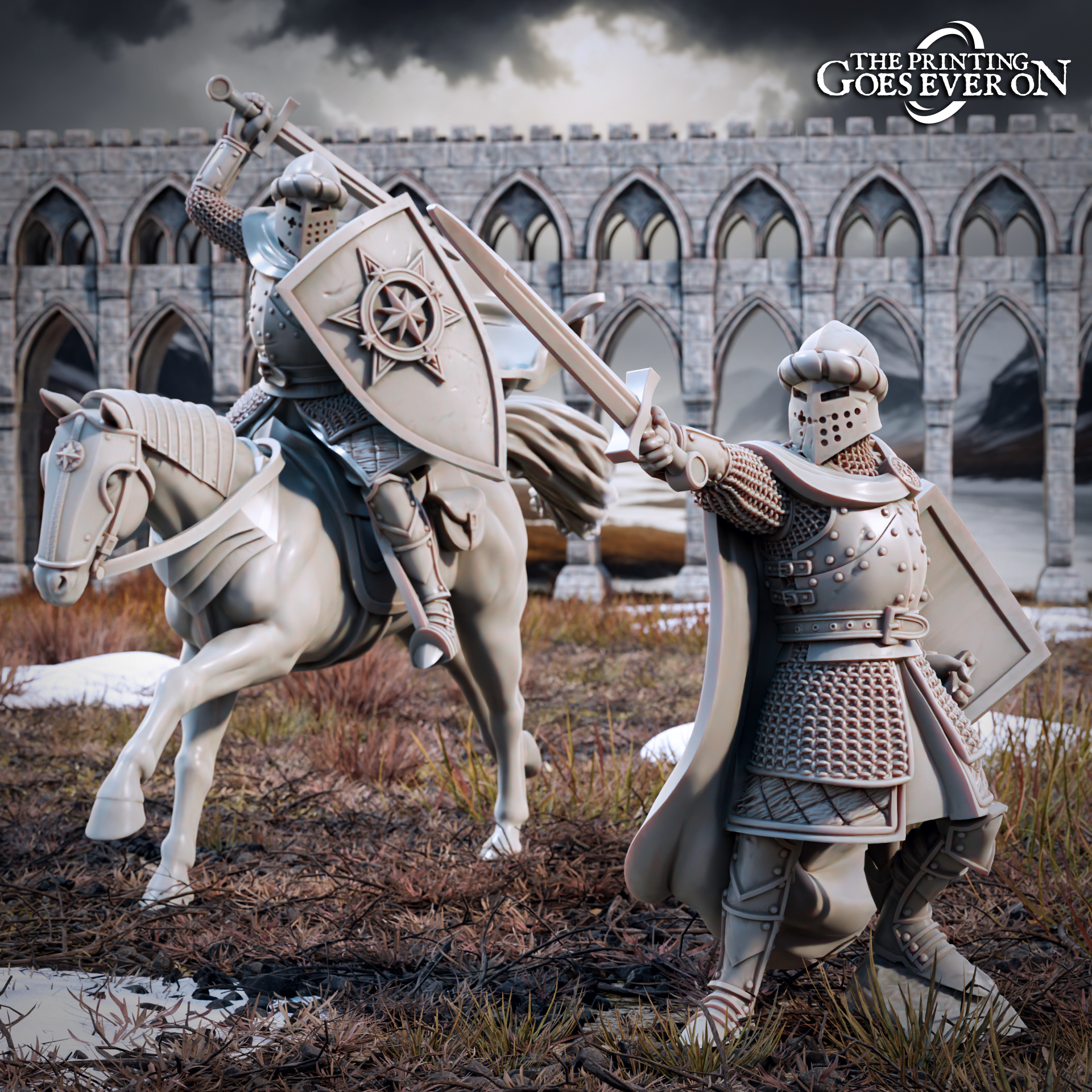 Northern Kingdom Captain - On Foot and Mounted - Presupported