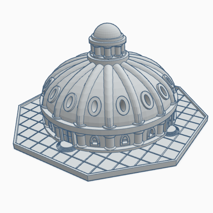 Gothic Domed Rooftop 17 (132-139)