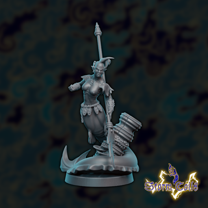 Nagakin Female Warrior A (25mm Base)