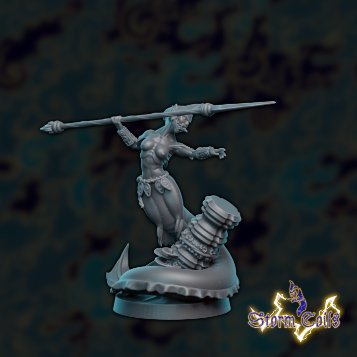 Nagakin Female Warrior B (25mm Base)