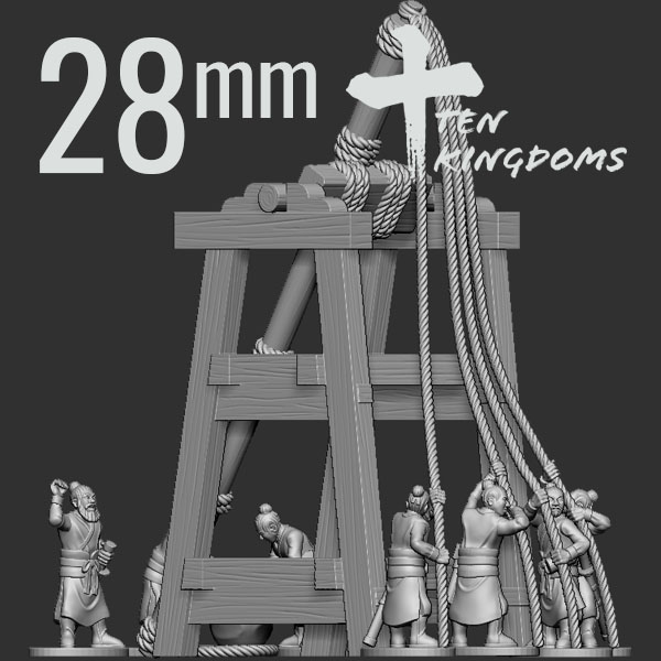 28mm Song Dynasty Trebuchet Set B