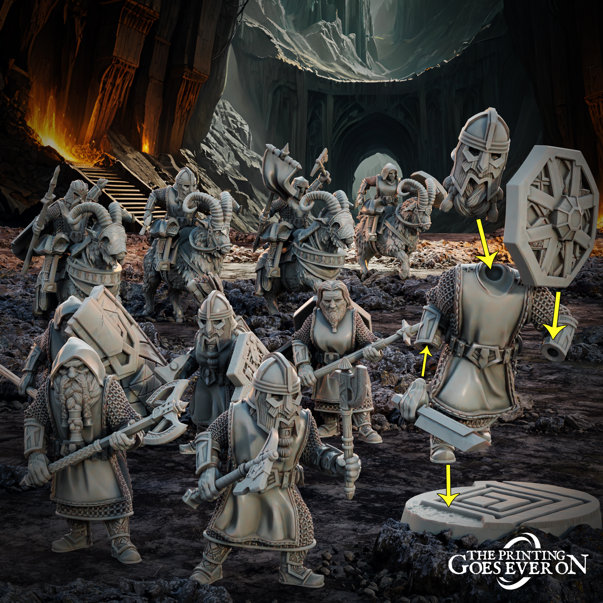 Modular Dwarven Iron Legionnaires - Presupported
