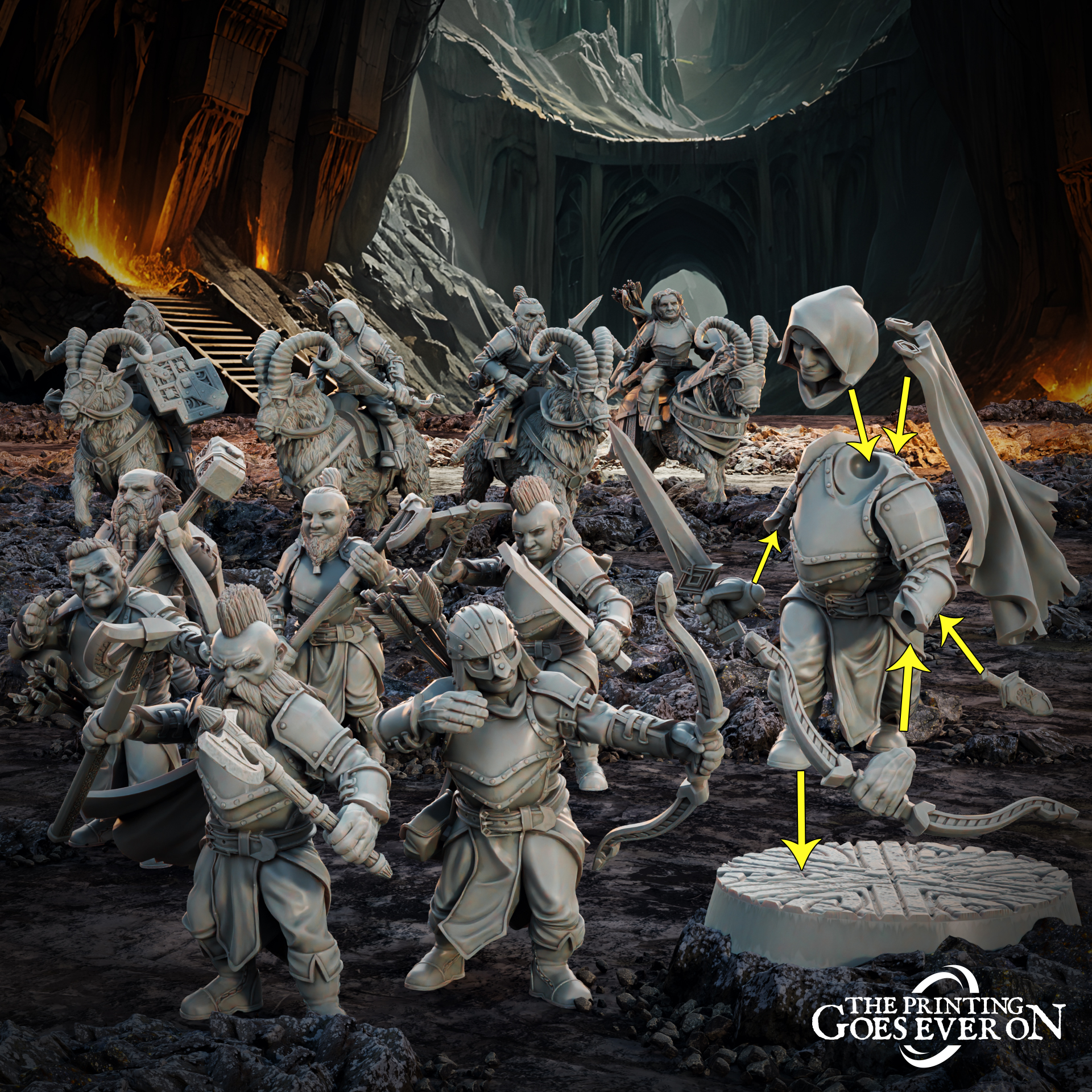 Modular Dwarven Rangers - Presupported
