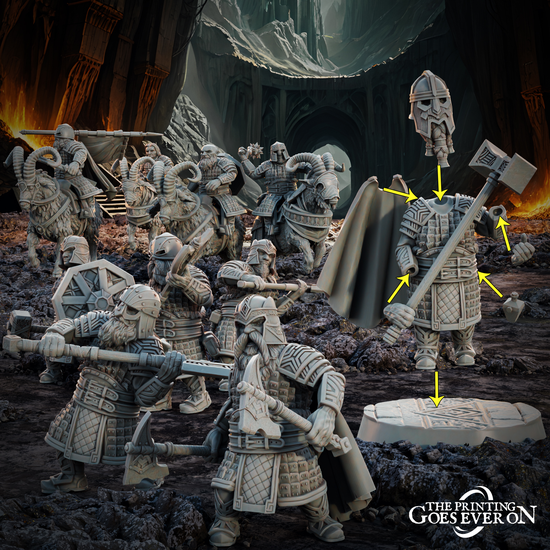 Modular Dwarven Warriors - Presupported