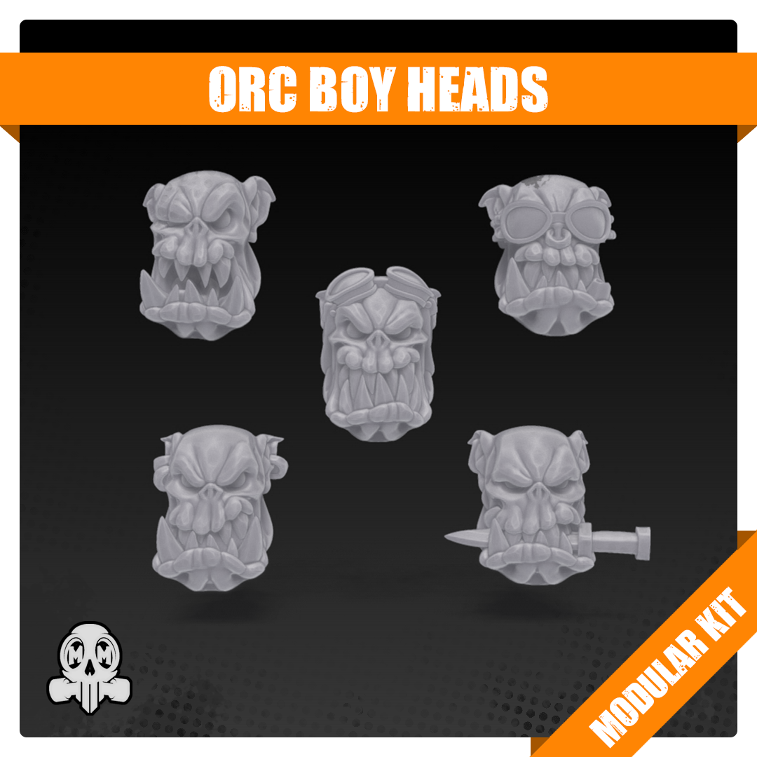Orc Boy Heads - Bits