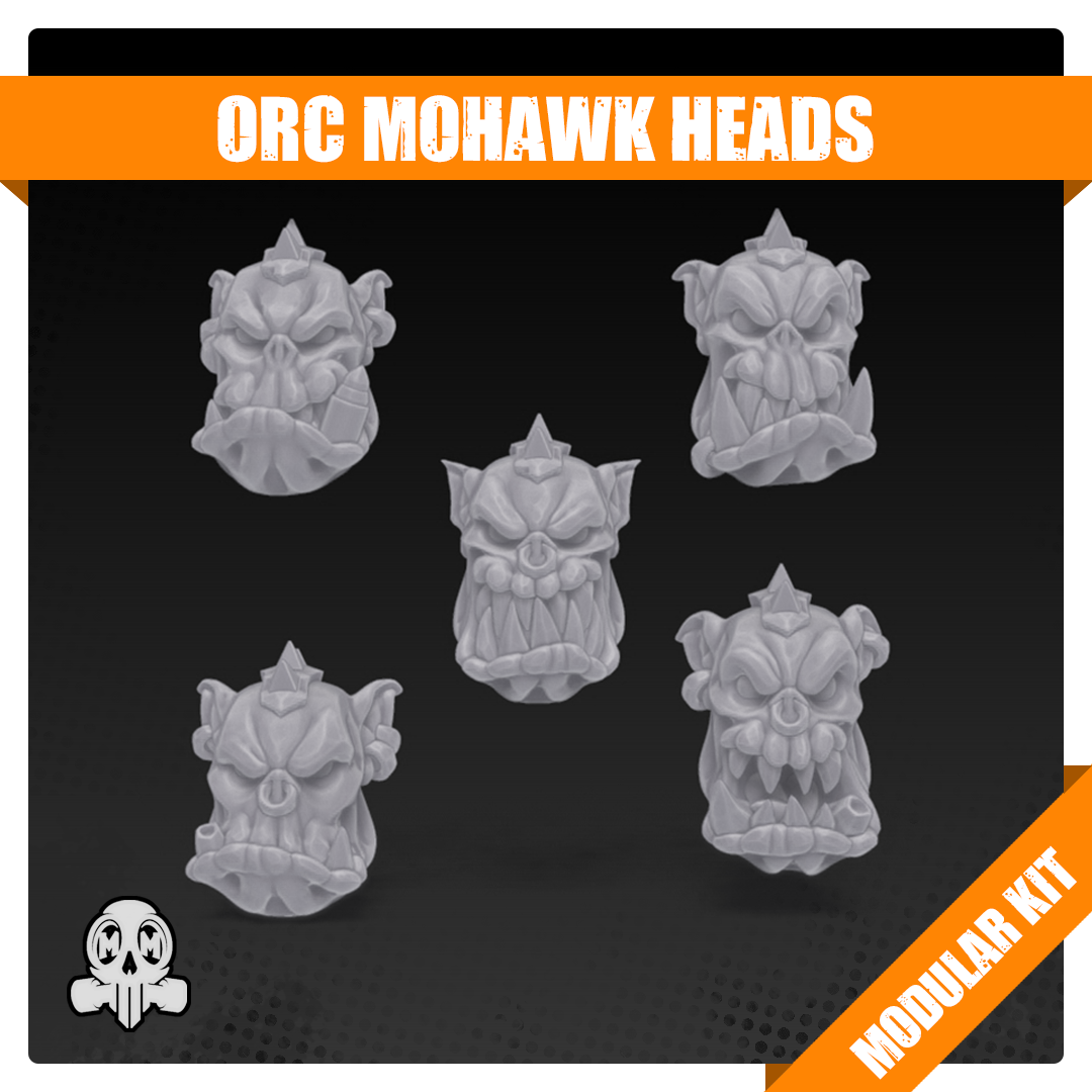 Orc Mohawk Heads - Bits