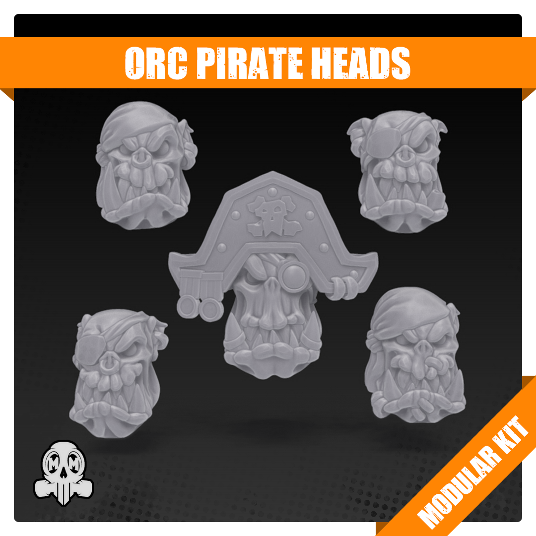 Orc Pirate Heads - Bits