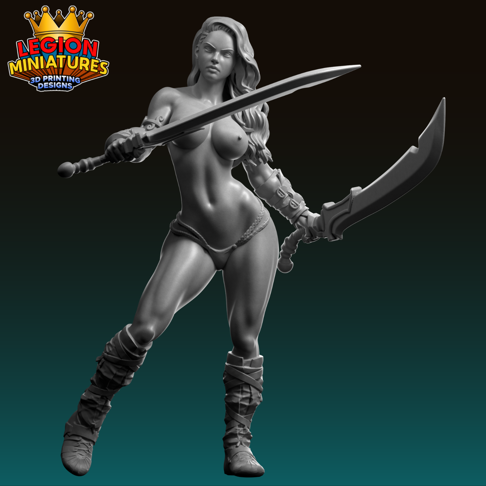 Thyra v2 barbarian warrior presupported 75mm