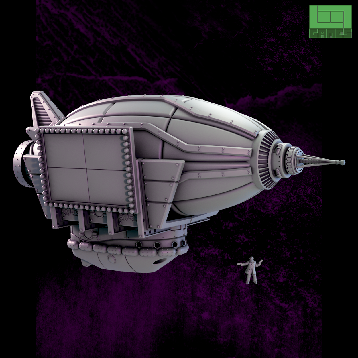 Sci-fi Blimp/Zeppelin