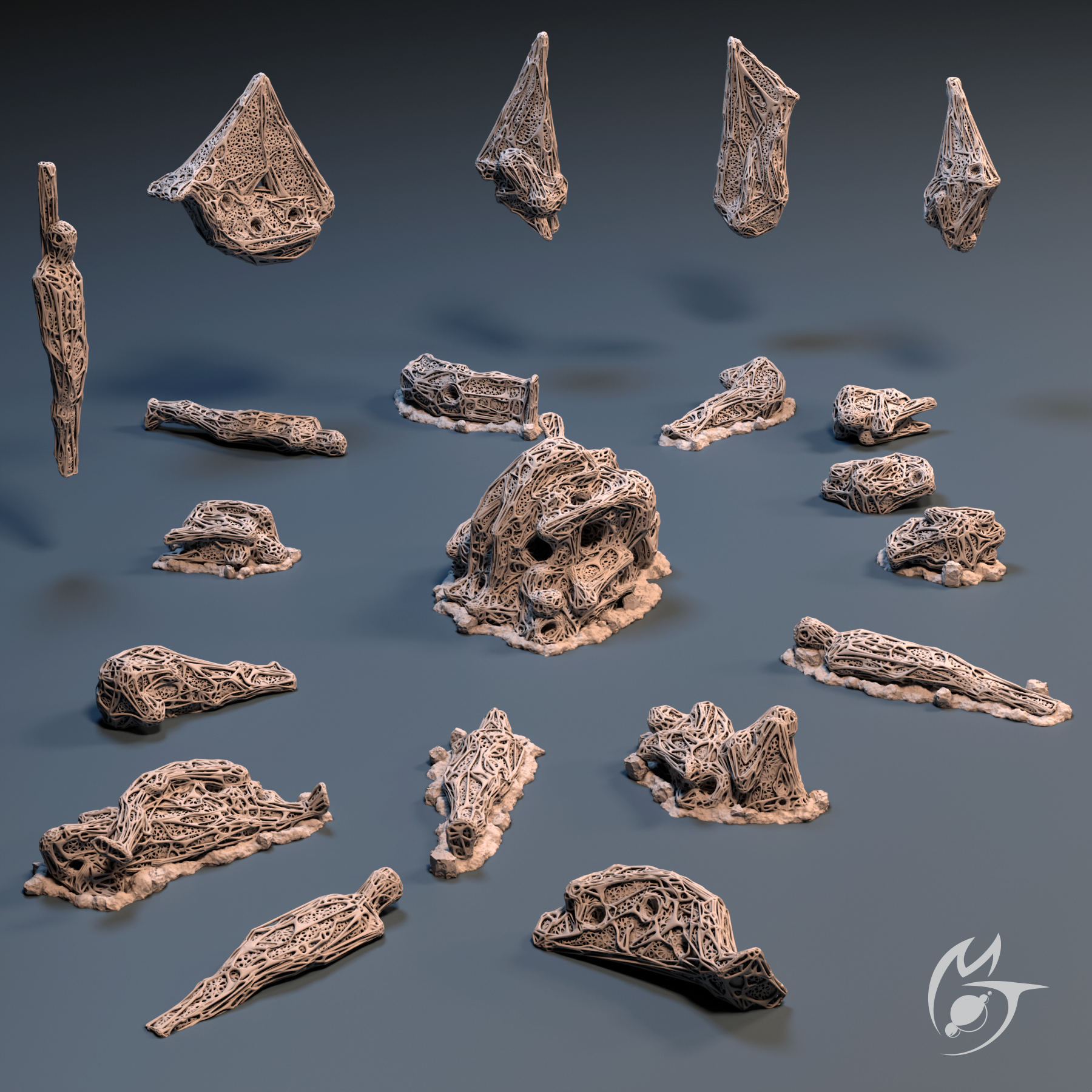 Spider Den Captured Prey - Scatter Terrain