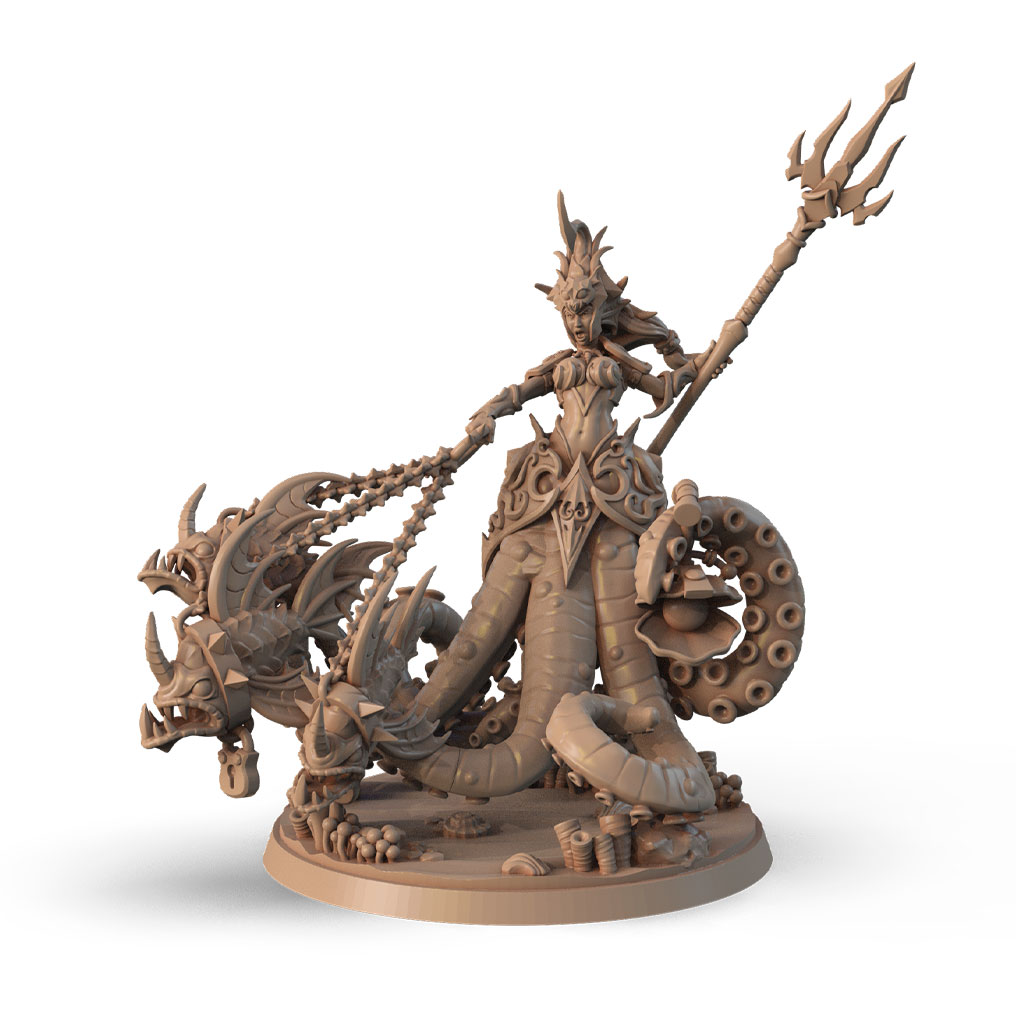 Octopus Mermaid with Trident