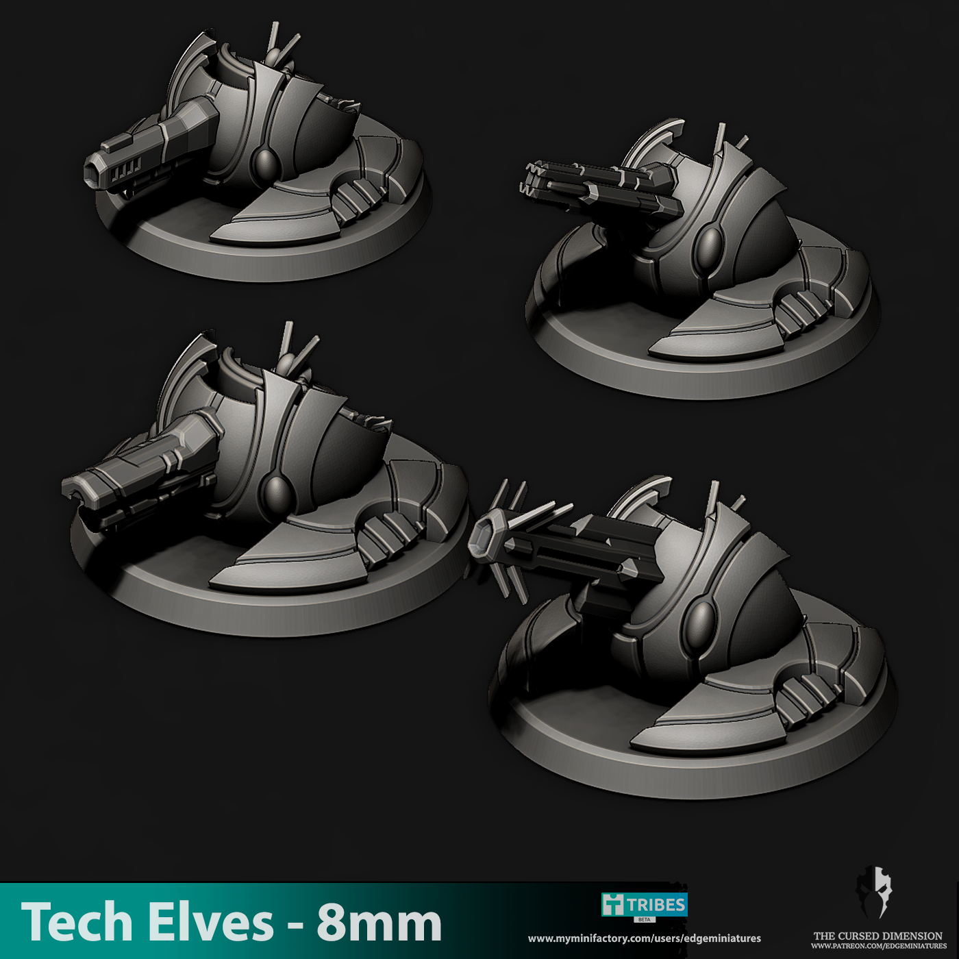 Heavy Weapon Platforms - Tech Elves - 8mm