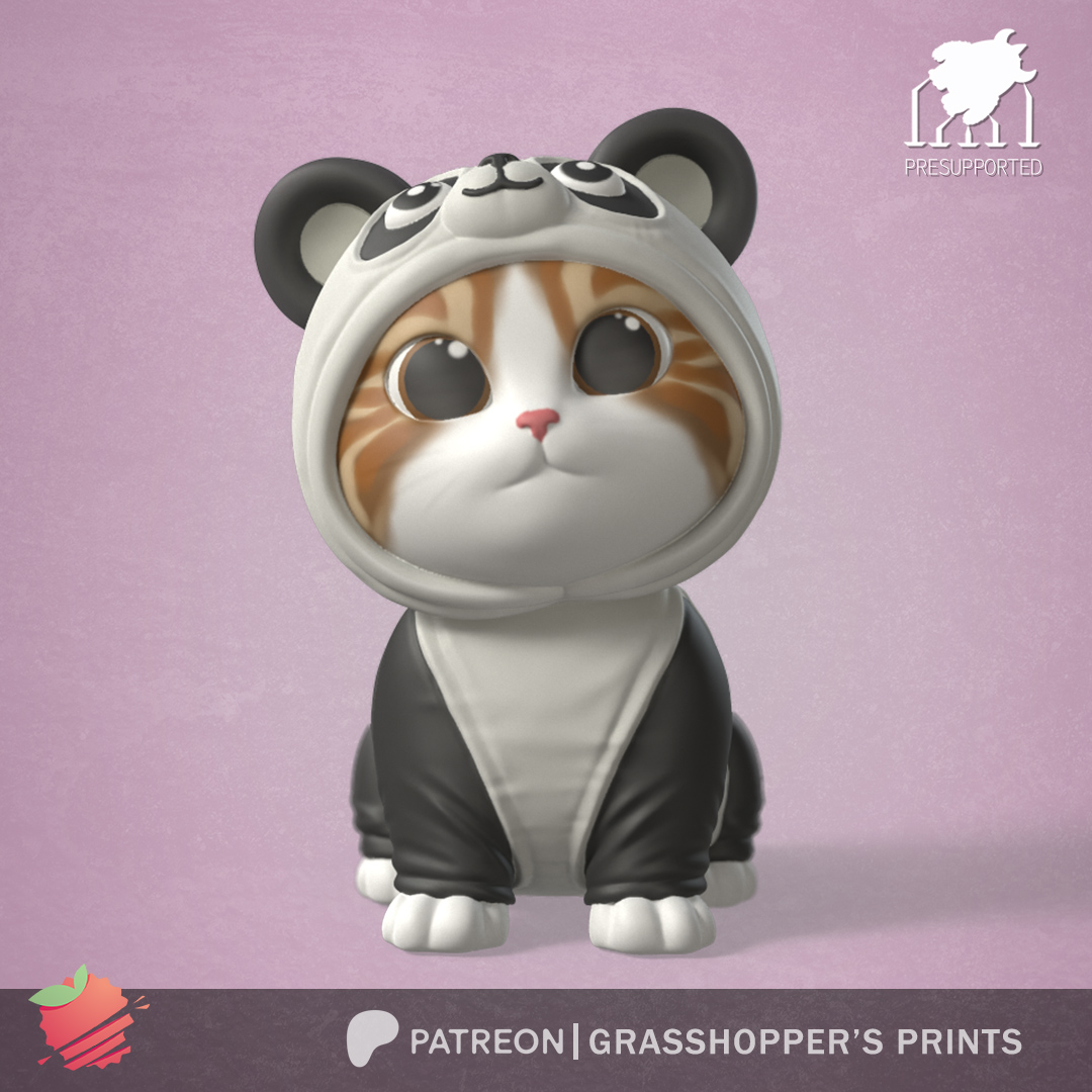 COSTUMED CAT PANDA