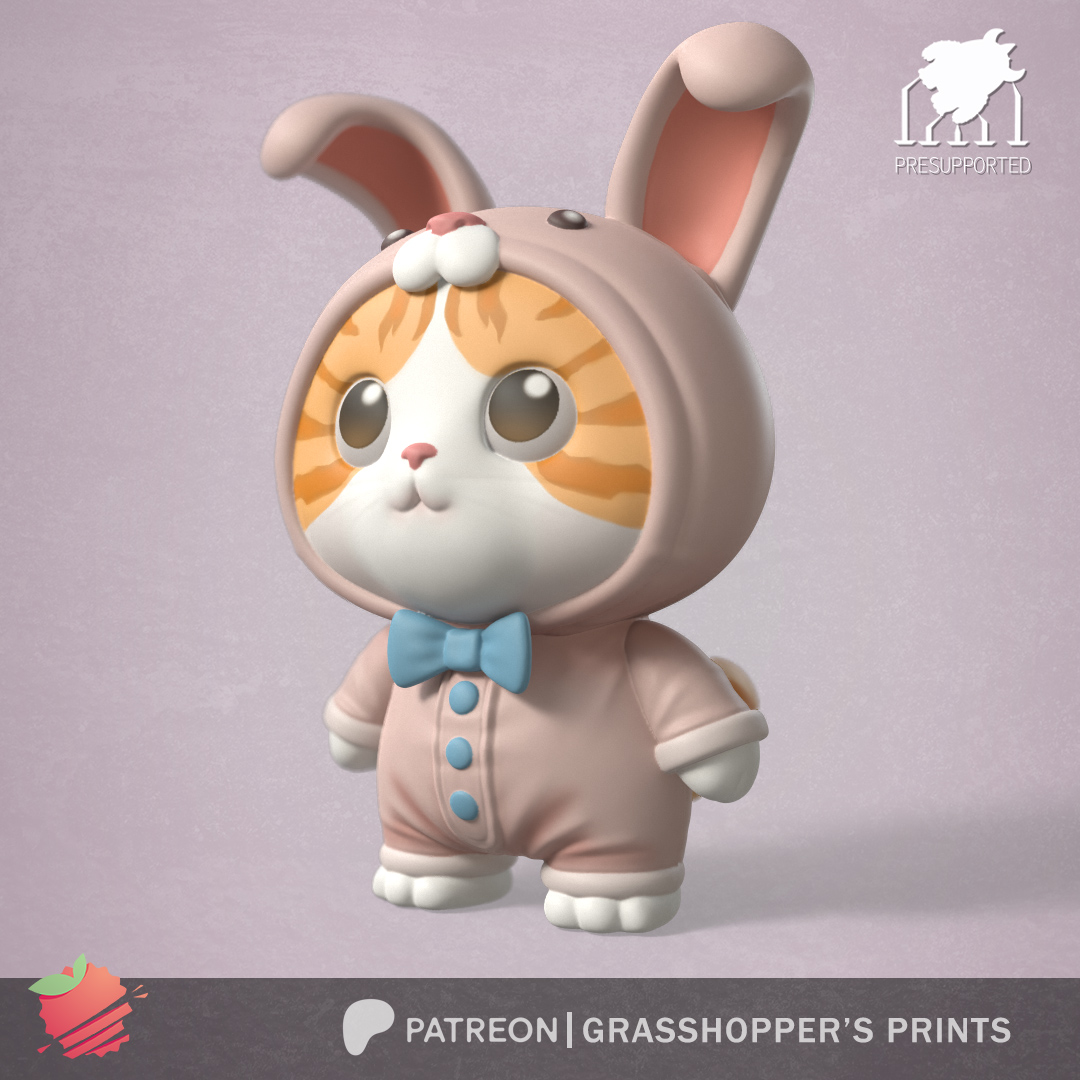 COSTUMED BUNNY CAT
