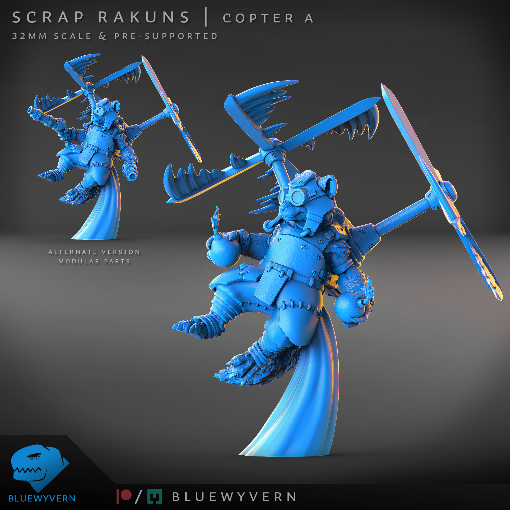 Scrap Rakuns - Copter A (Modular)