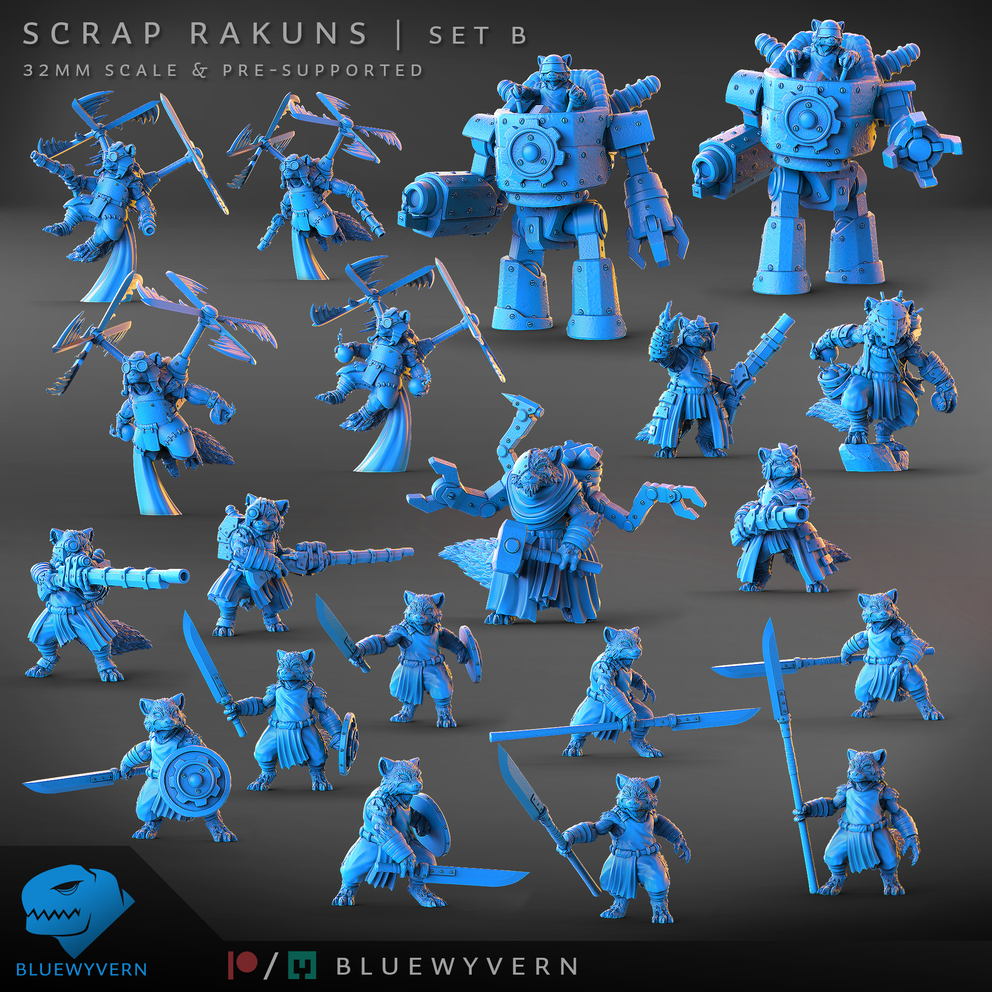 Scrap Rakuns - Complete Set B (Modular)