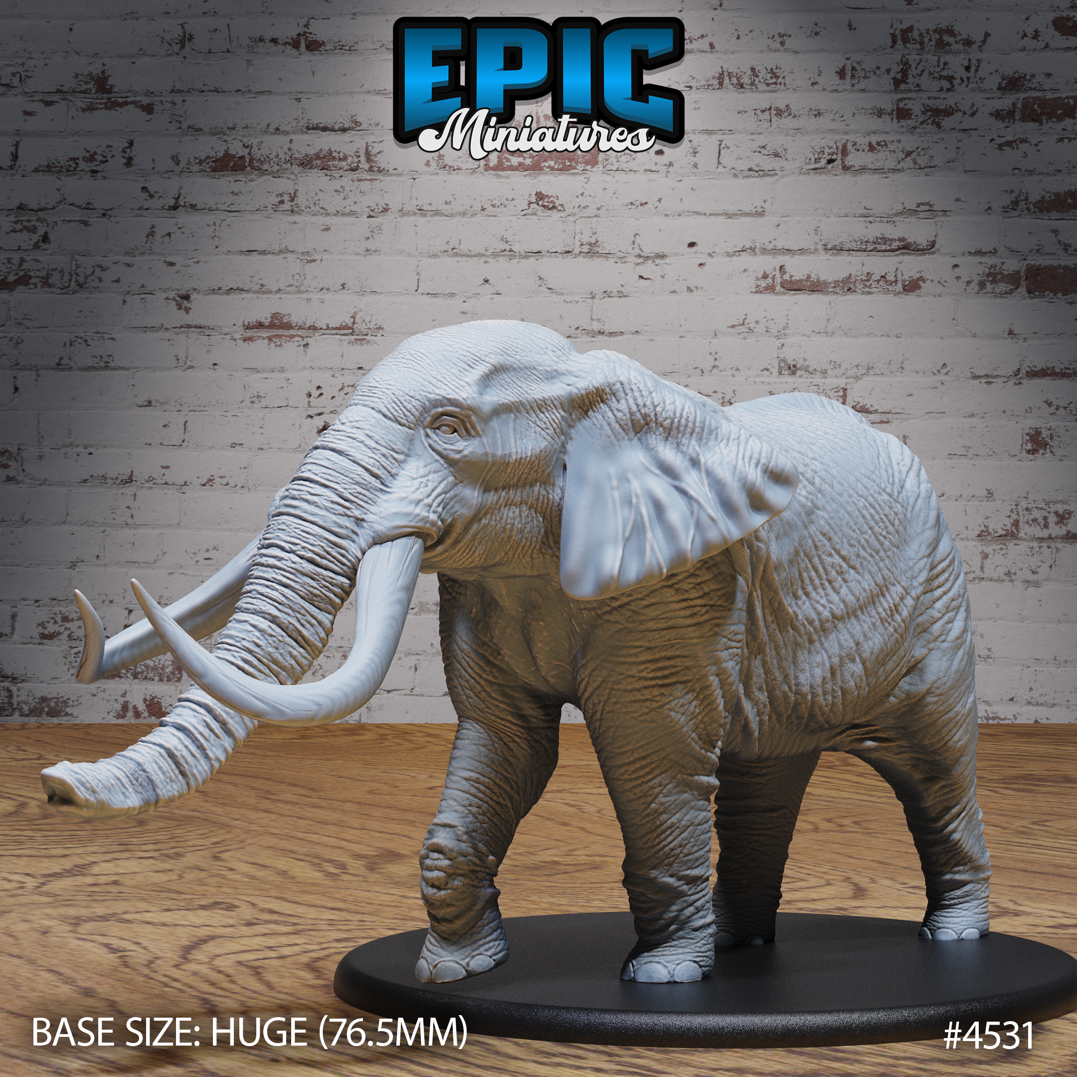 Safari Elephant / Utopian Wild Animal / African Tusked Beast / Tribal Creature / Southern Monster / Large Mammalia