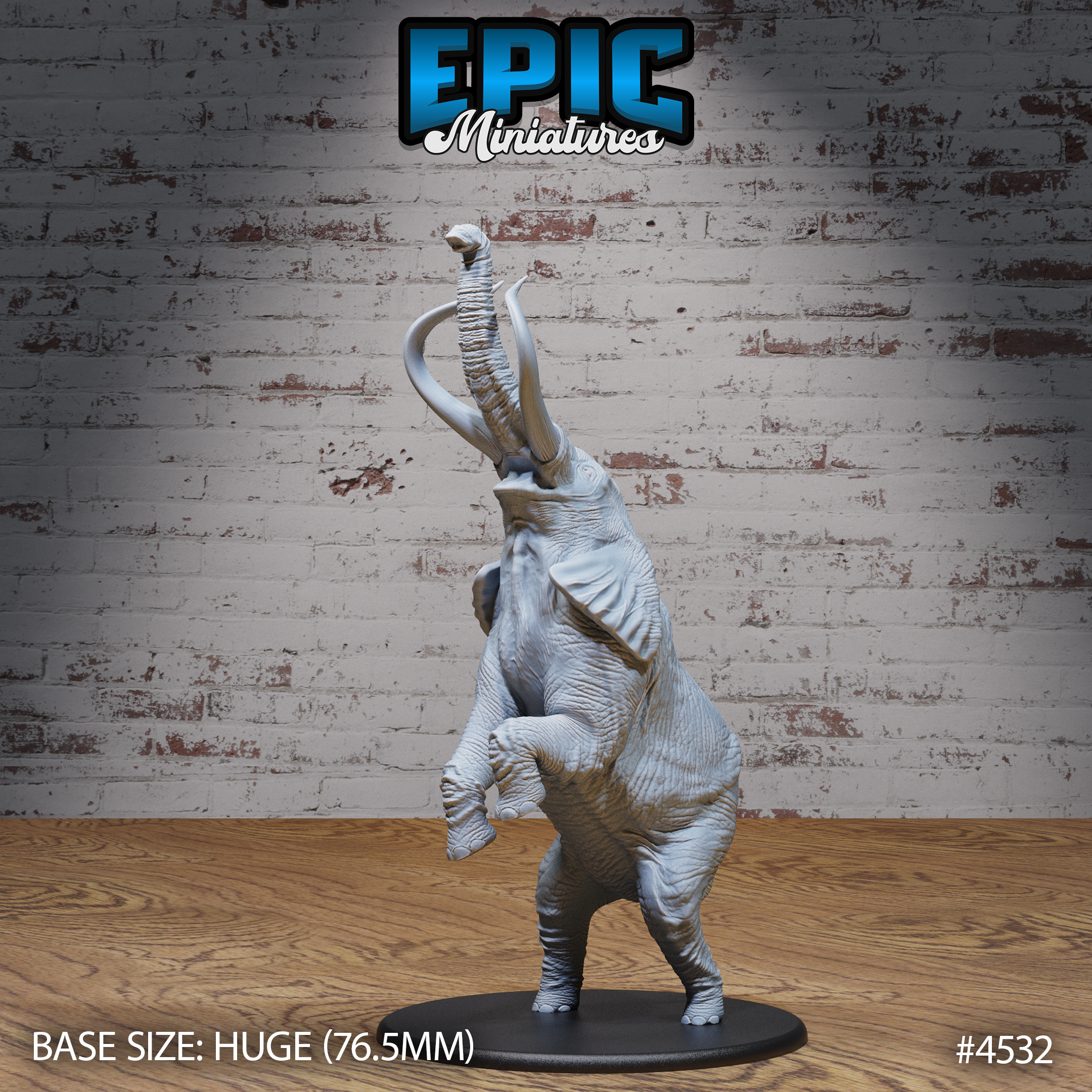 Safari Elephant Roar / Utopian Wild Animal / African Tusked Beast / Tribal Creature / Southern Monster / Large Mammalia