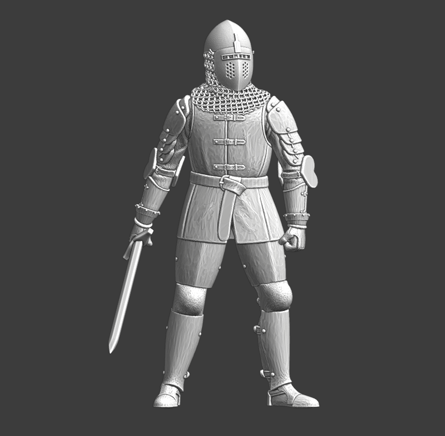 Late Medieval Knight with sword