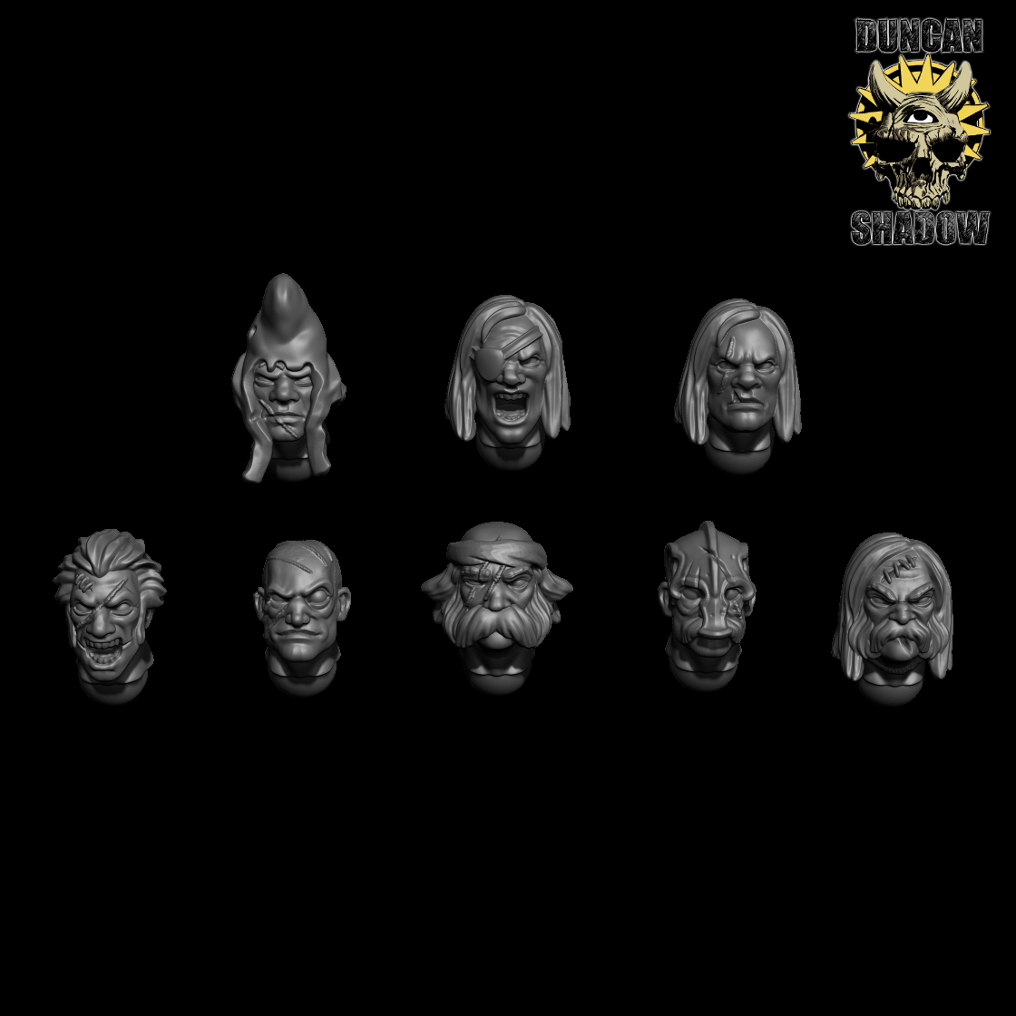 Thugs head set (Pre Supported) (S)