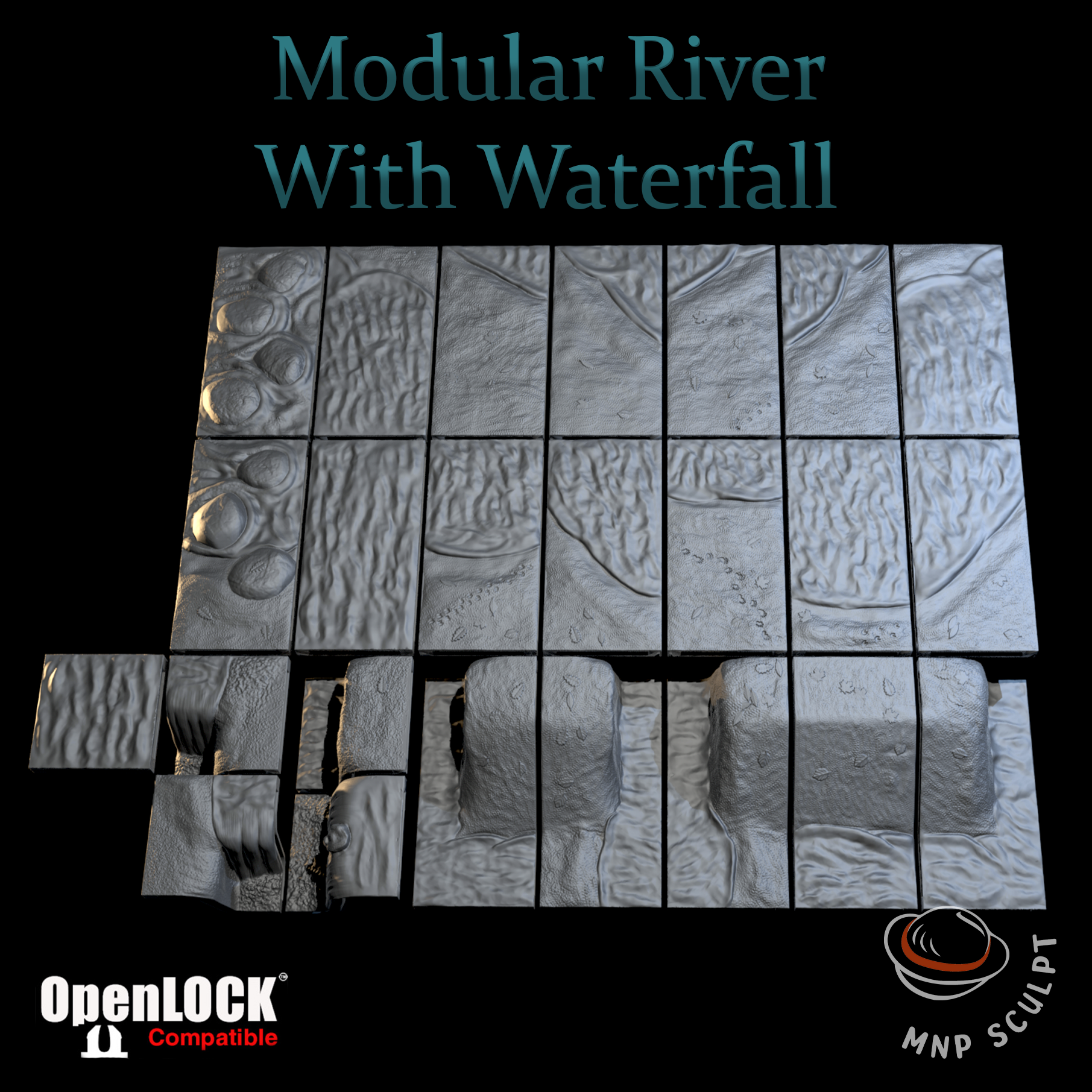 Modular River With Waterfall
