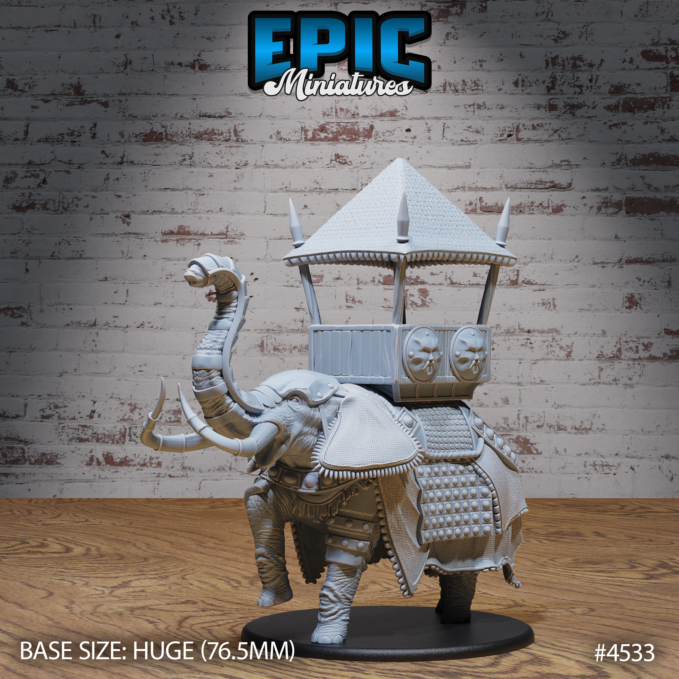 Safari Elephant War Mount / Utopian Wild Animal / African Tusked Beast / Tribal Creature / Southern Monster / Large Mammalia