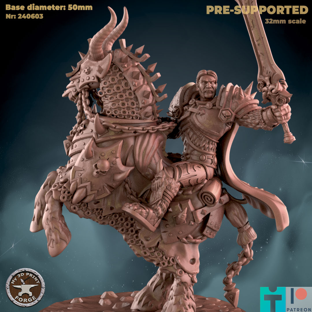 Death Knight Thoras on Horse