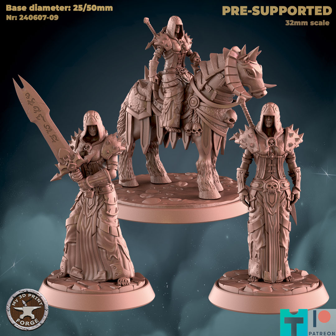 Death Knight Human Female 3 models