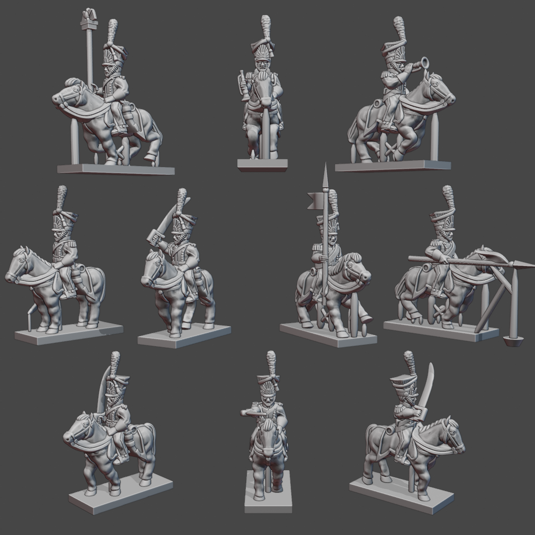 6-15mm French Guard Lancers NAP-FR-42