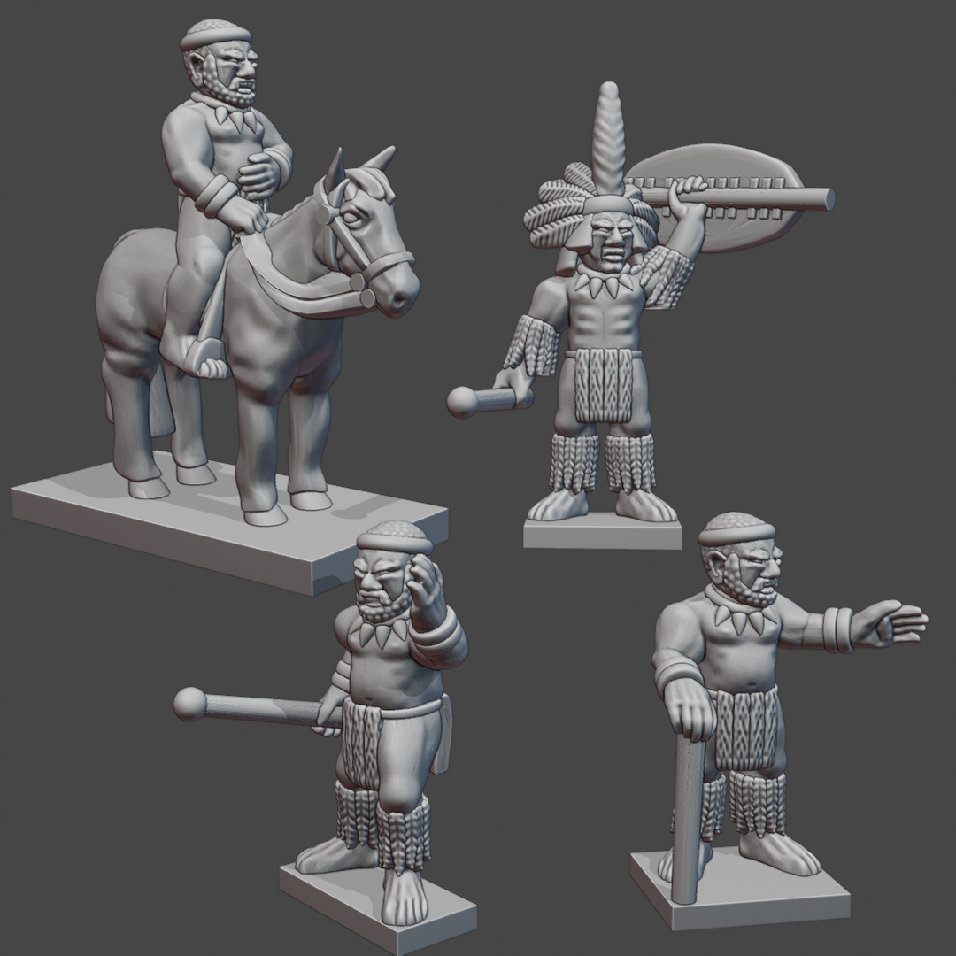 Zulu Foot Command Figures ZU-3