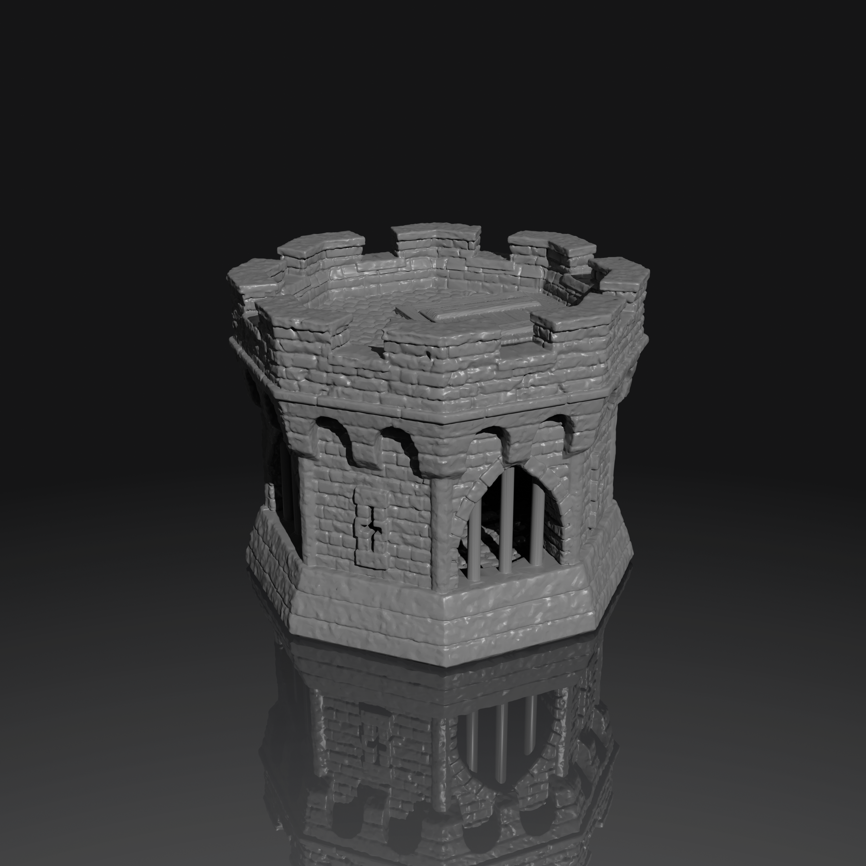 Medieval Stone Dice Jail