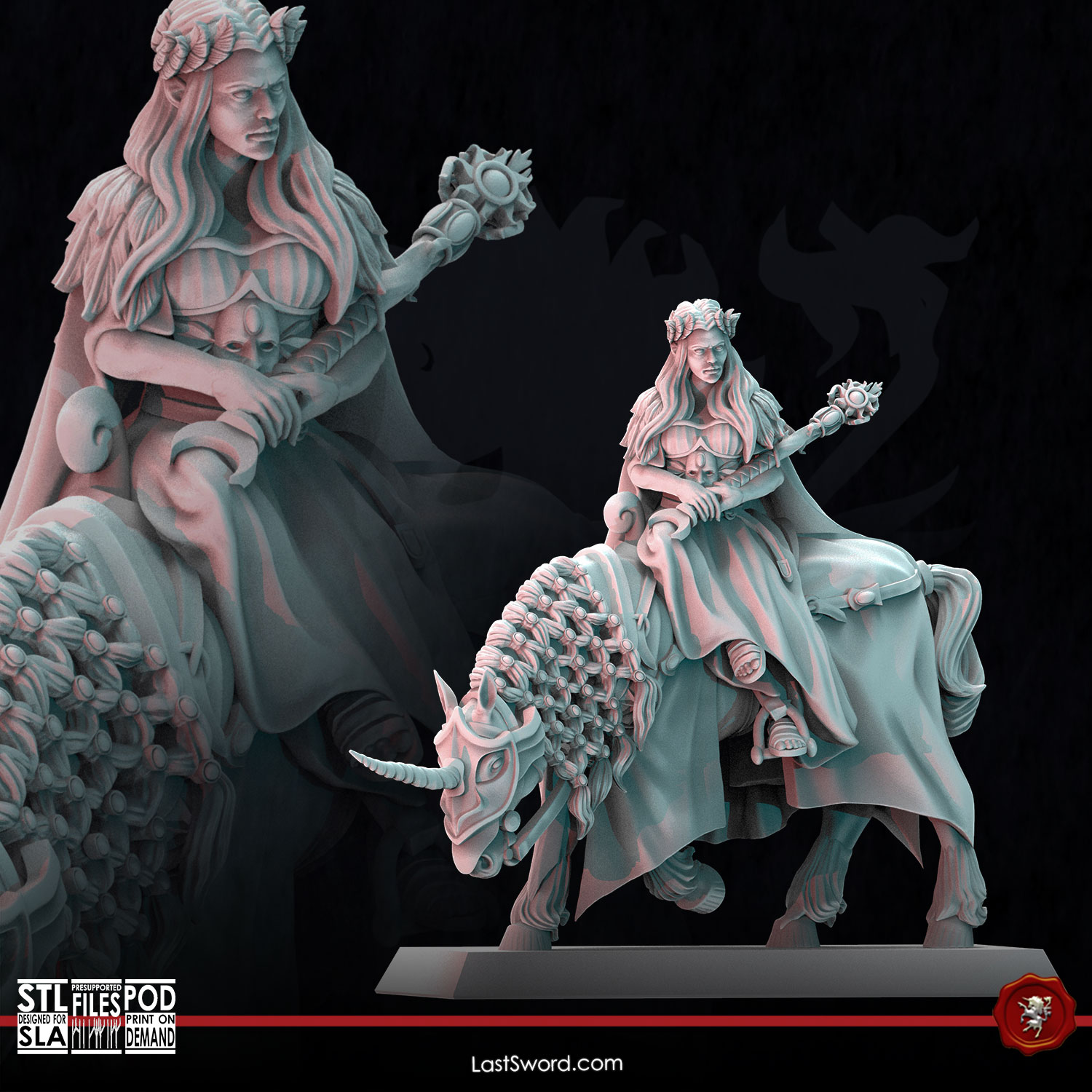 Calanthia, Queen of the High Elves | Pre-Supported | 30mm High Elves