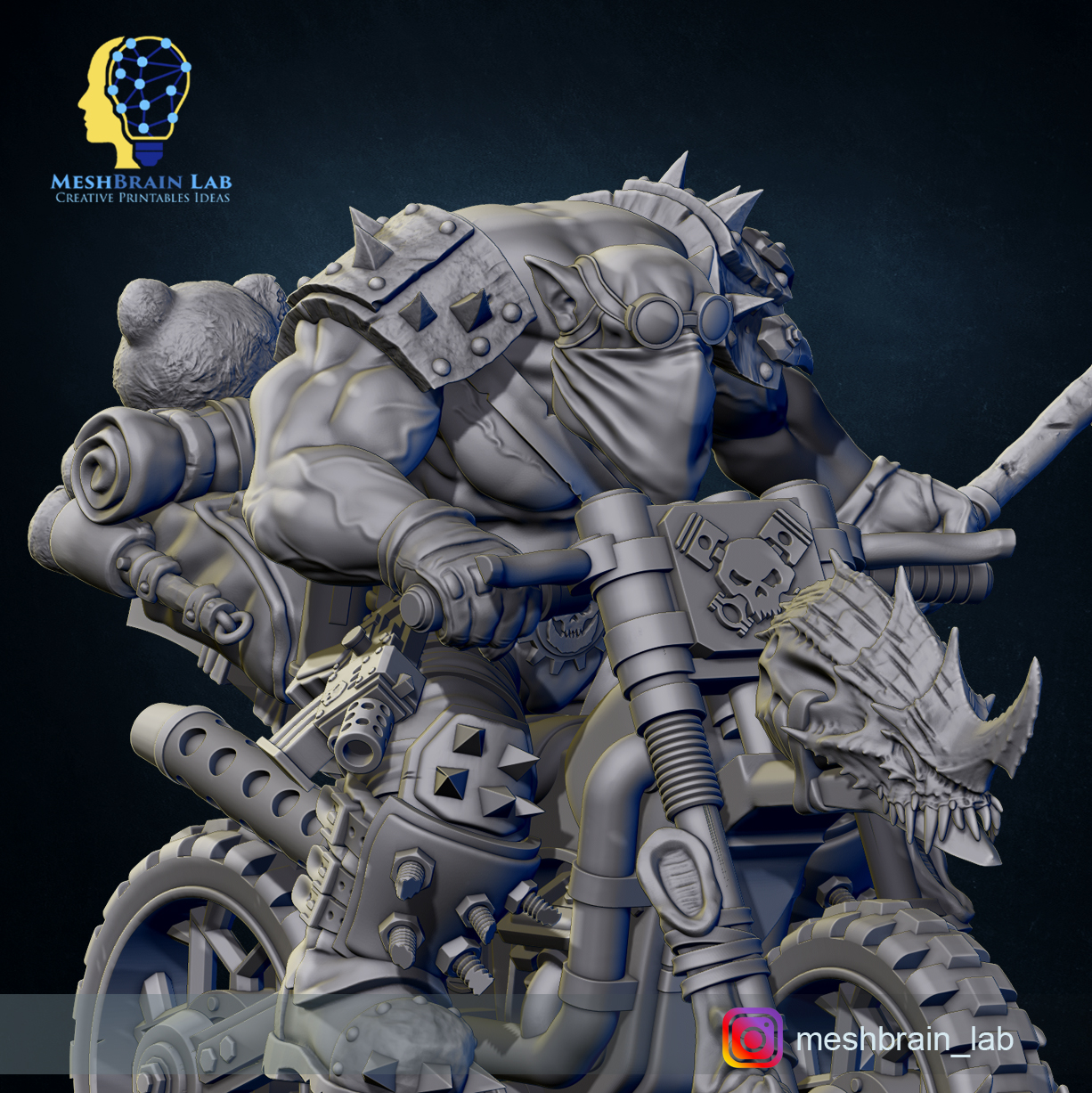 Wasteland Biker Ork Model 4