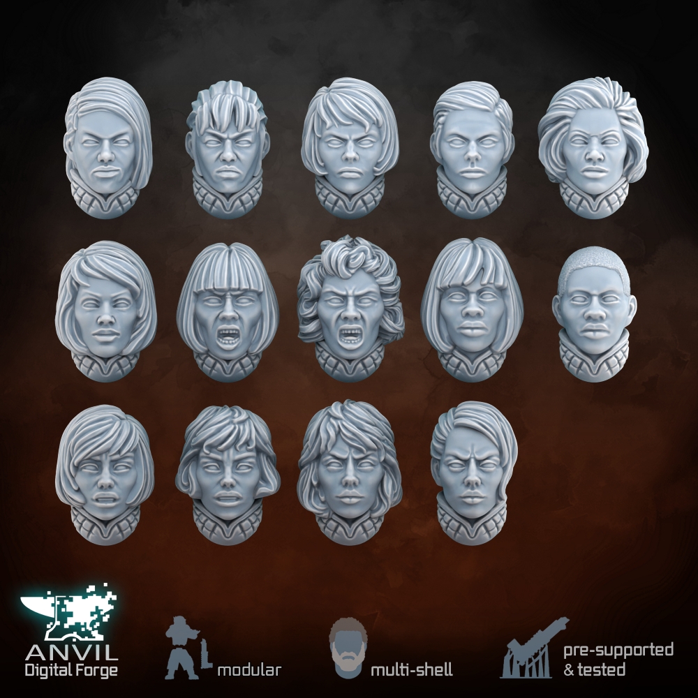 Daughters of the Burning Rose Heads & Renaissance Helmets - Anvil Digital Forge