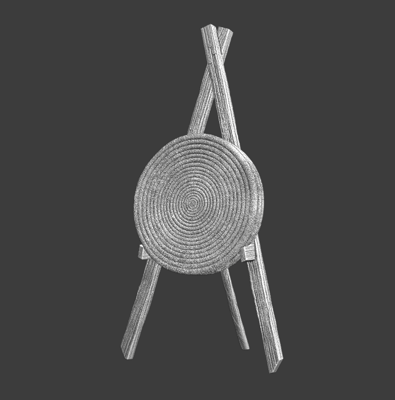 Medieval Archer target practice stand