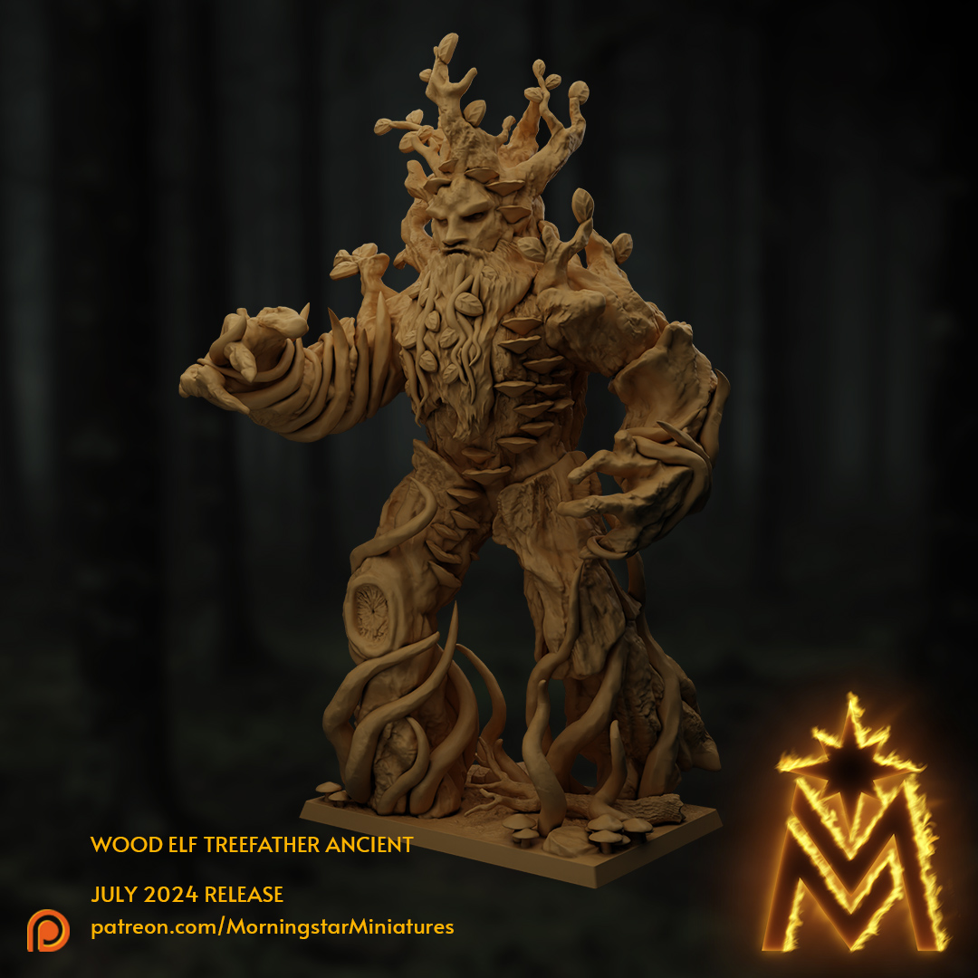Wood Elf Treefather Ancient | Presupported Miniature