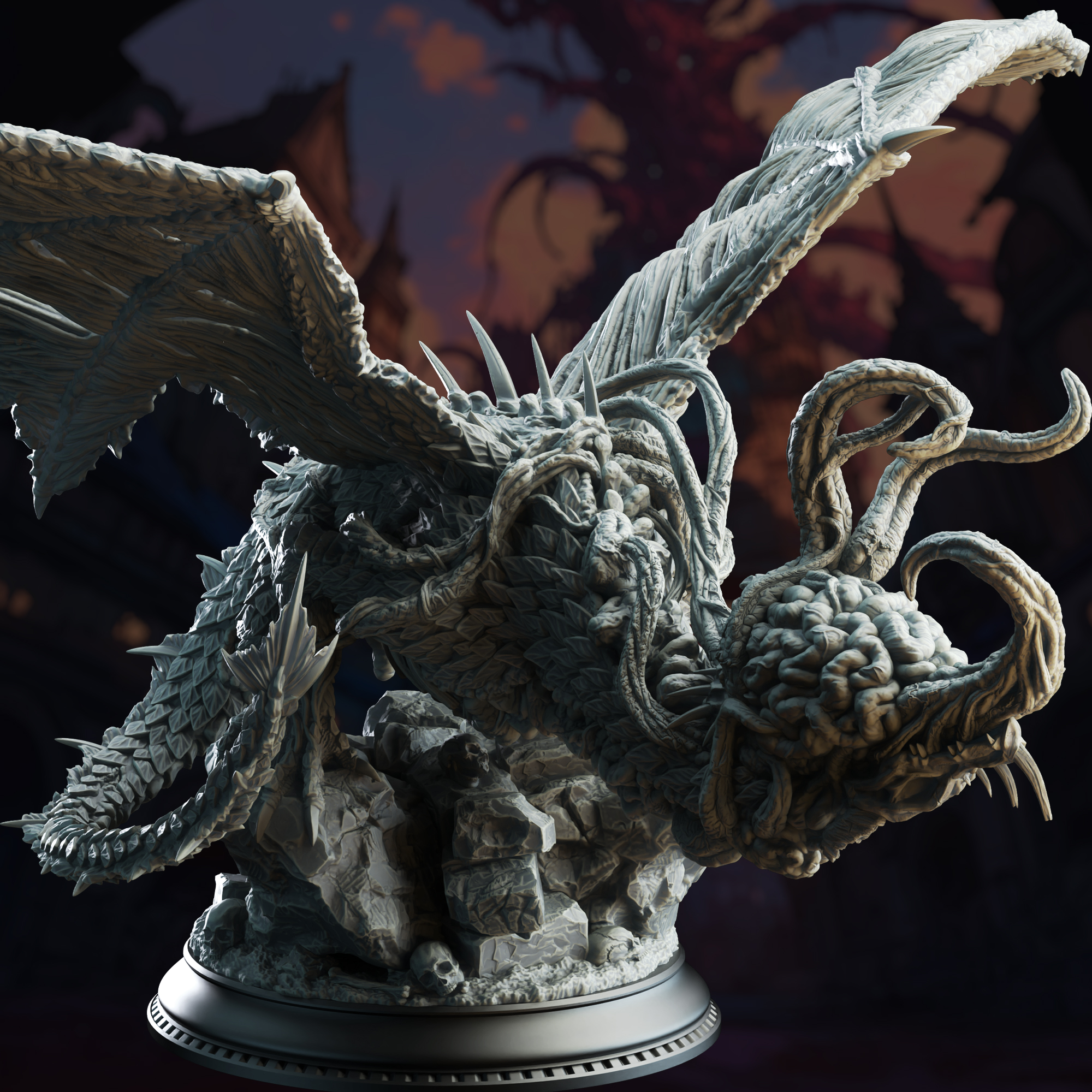 Eldritch Flayed Dragon - Midorius the Remade