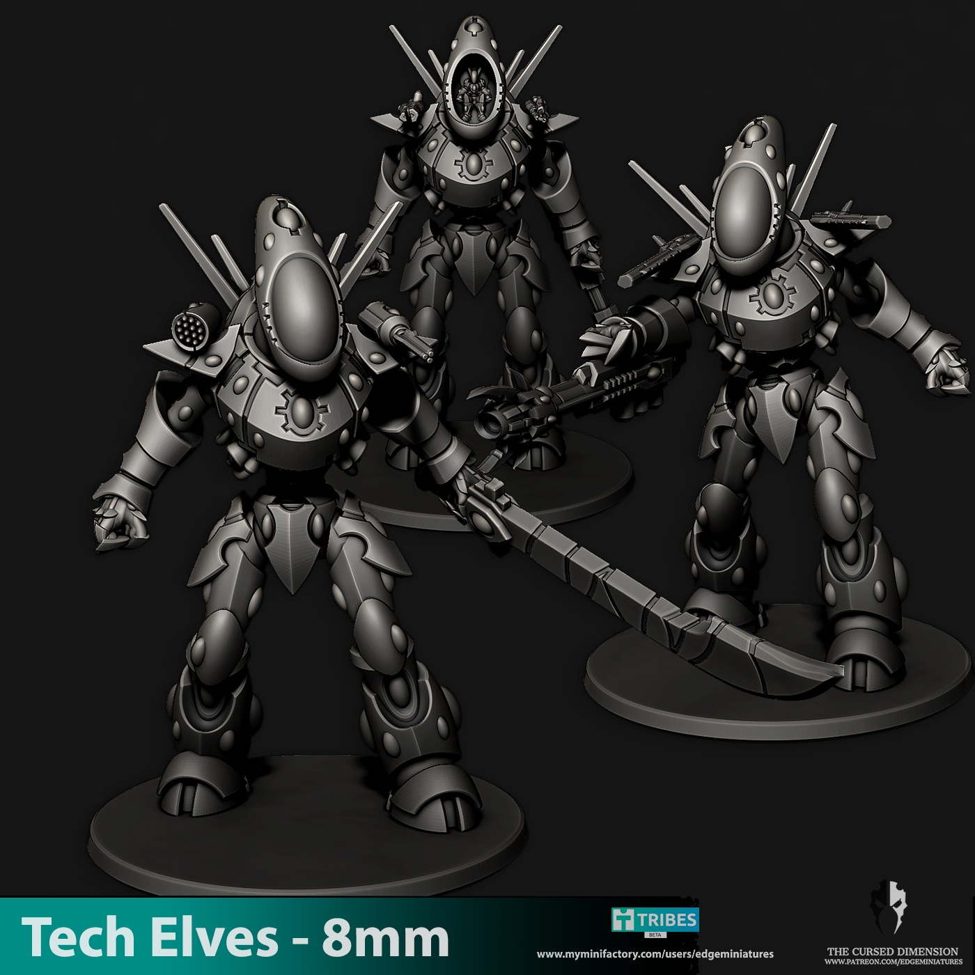 Titan Knights - Tech Elves - 8mm