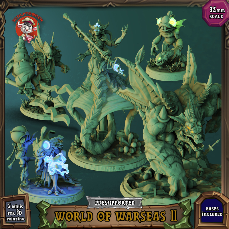 World of Warseas 2 - 32mm scale pre-supported set