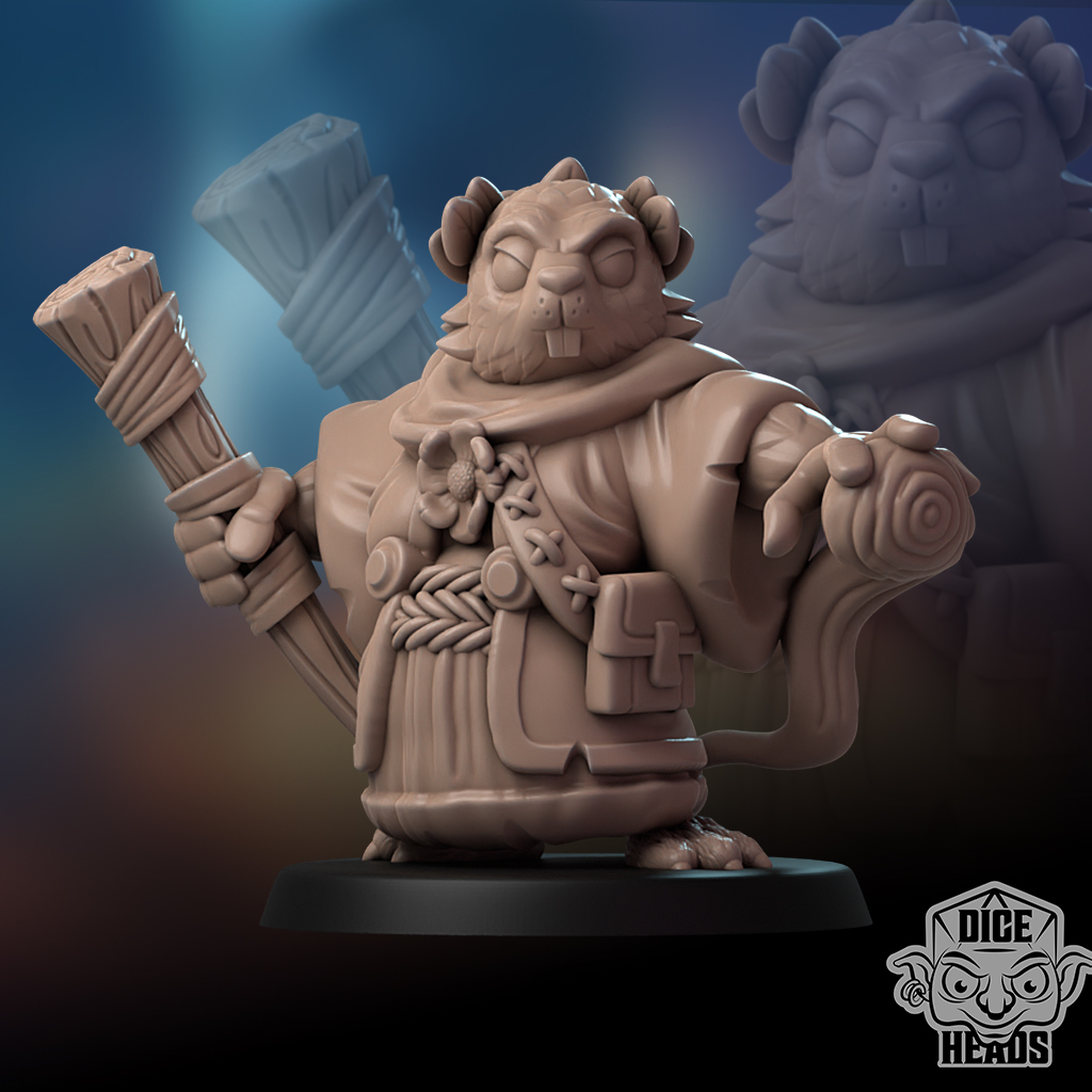 Beaver Druid (pre-supported included)