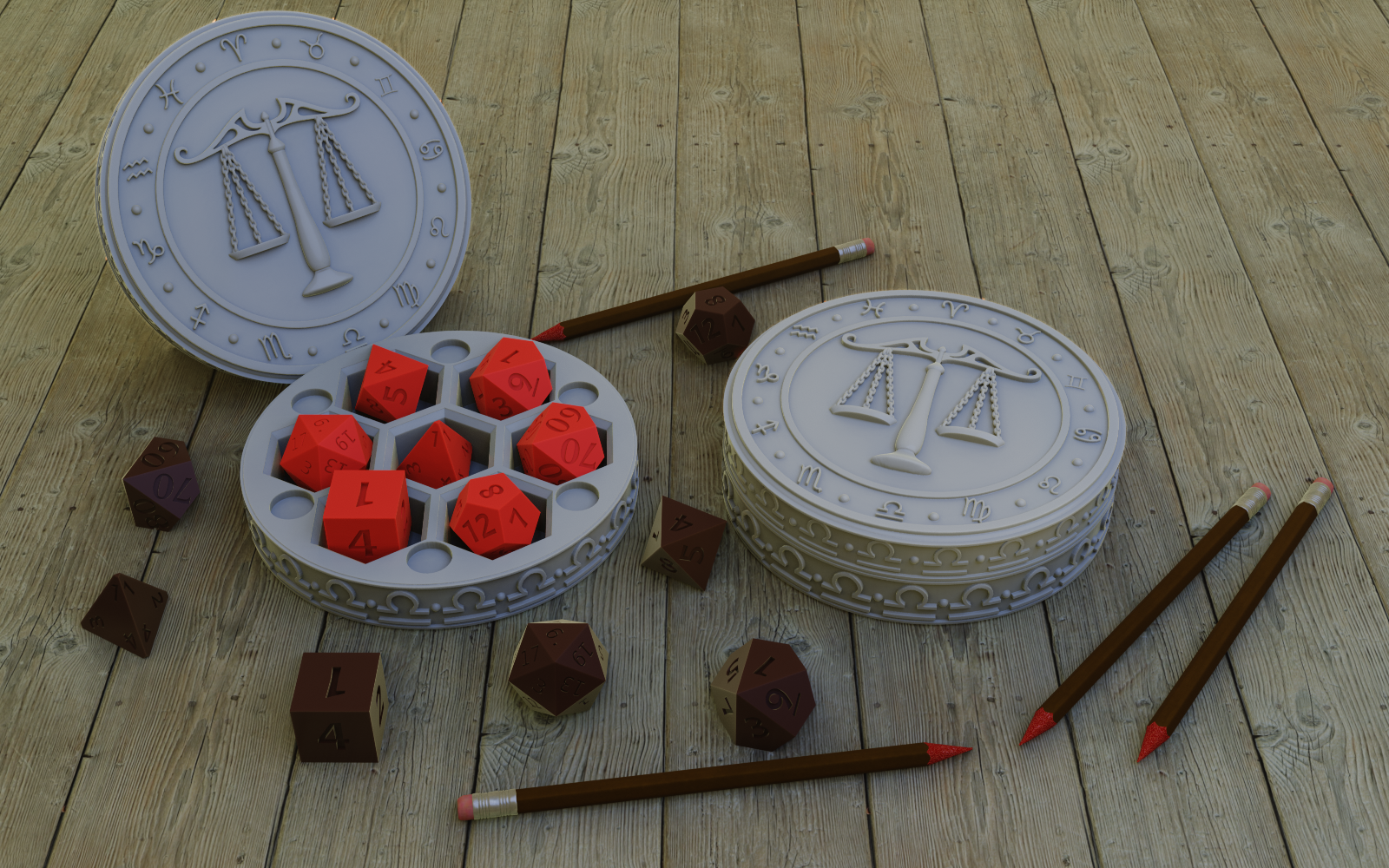 Libra Dice Holder By Hera'Stone