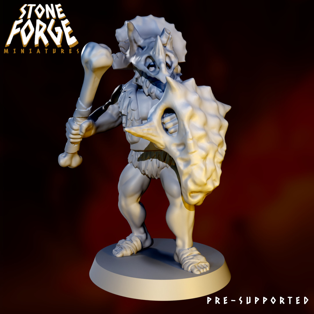 Rock Clan Bruiser With Skull-Shield