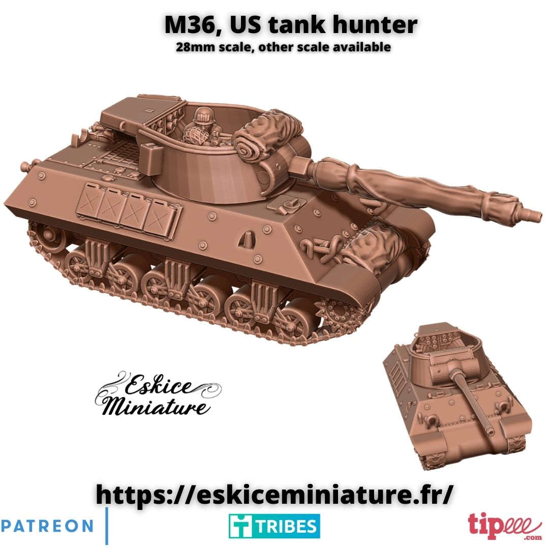 M36 US tank hunter - 28mm
