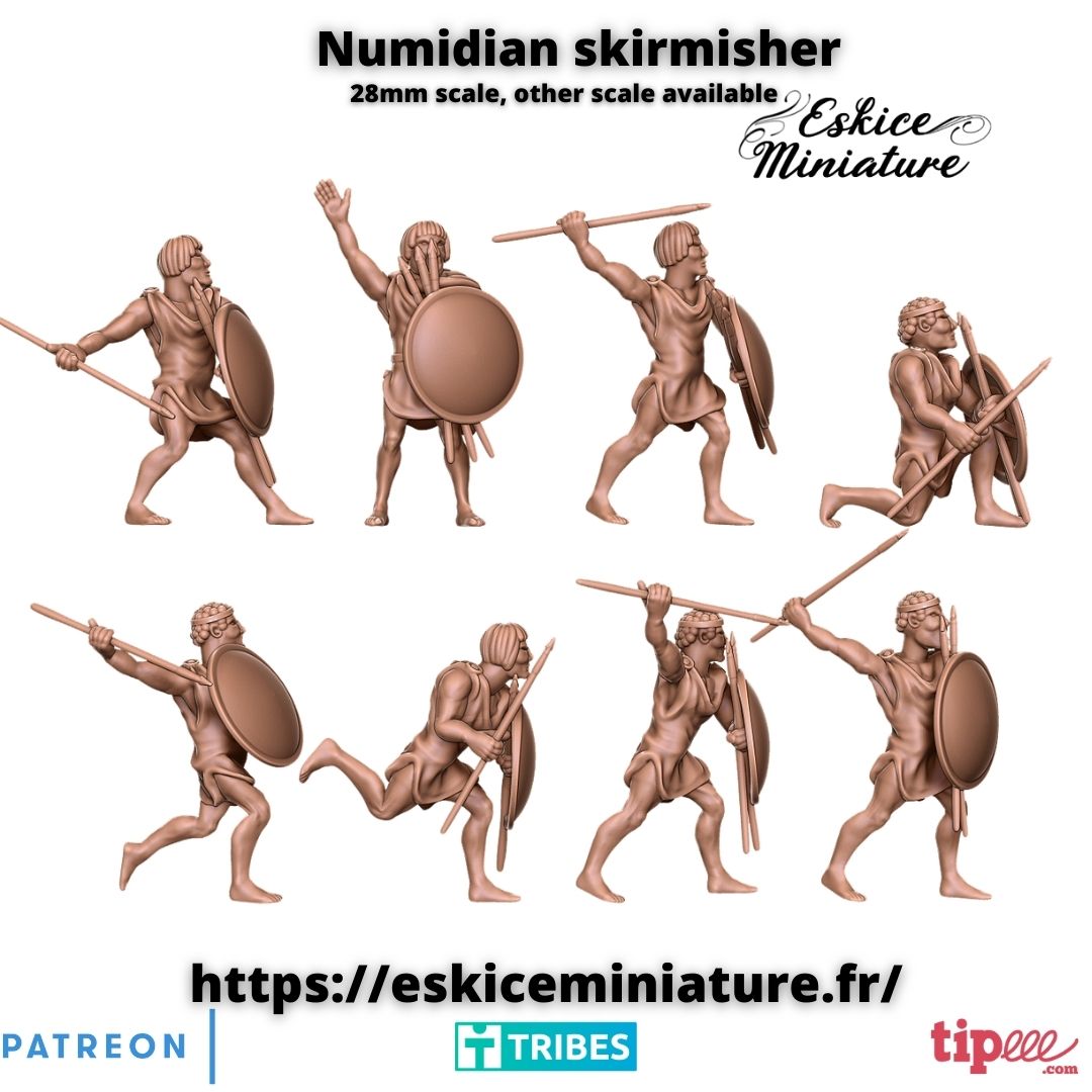 Numidian skirmisher - 28mm