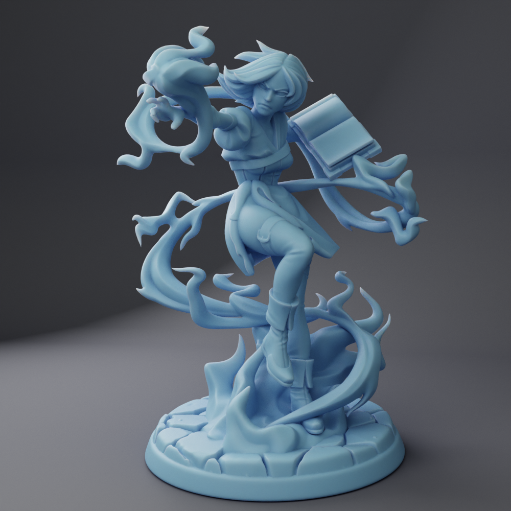 Ellie the Genasi Mage - Reforged Edition ( Female Genasi Wizard / Sorcerer )